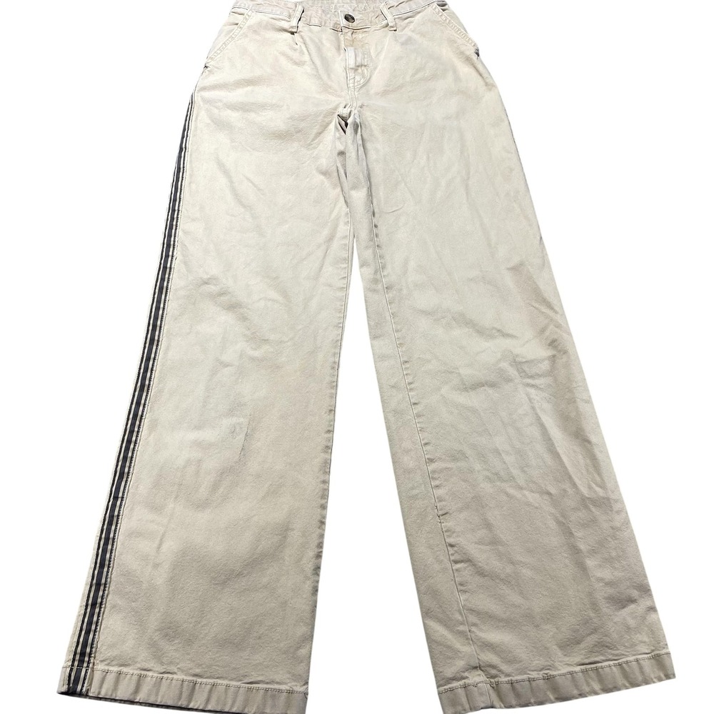 American Eagle Outfitters Pants Womens 2 Long Beige High Rise Baggy Wide Leg